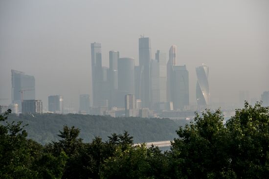 Smog in Moscow
