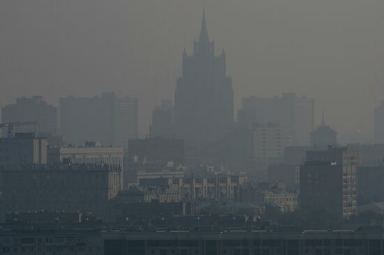Smog in Moscow
