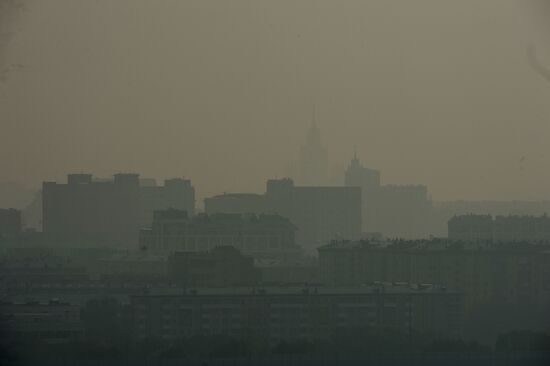Smog in Moscow