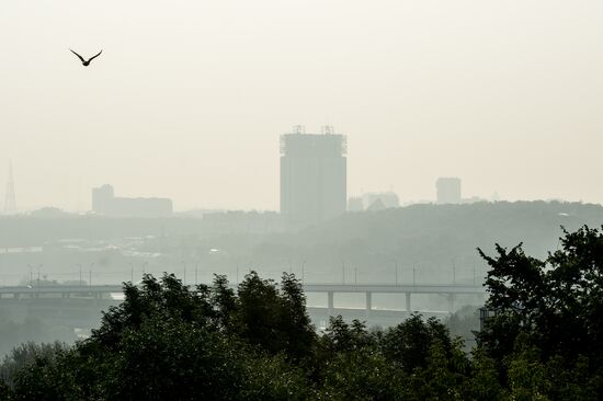 Smog in Moscow