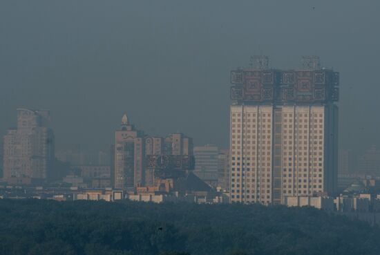 Smog in Moscow