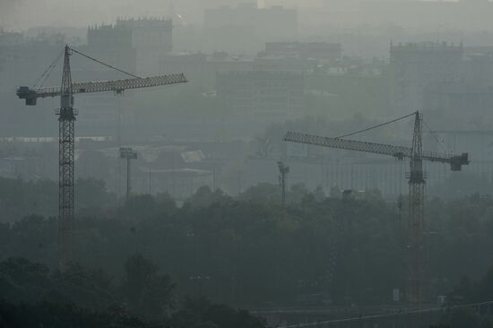 Smog in Moscow