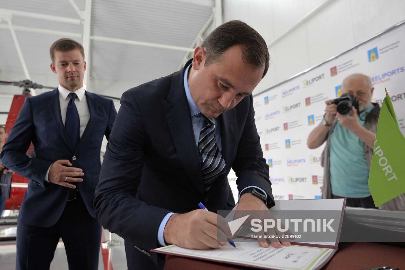 Opening second stage in construction of Heliport Reutov complex