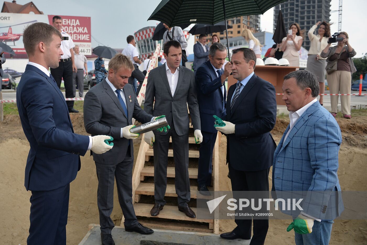 Opening second stage in construction of Heliport Reutov complex