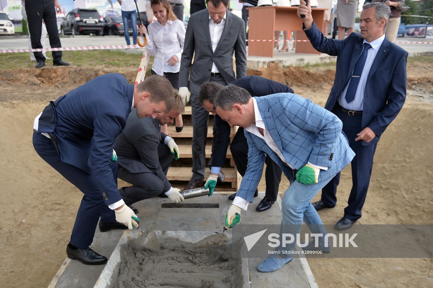 Opening second stage in construction of Heliport Reutov complex