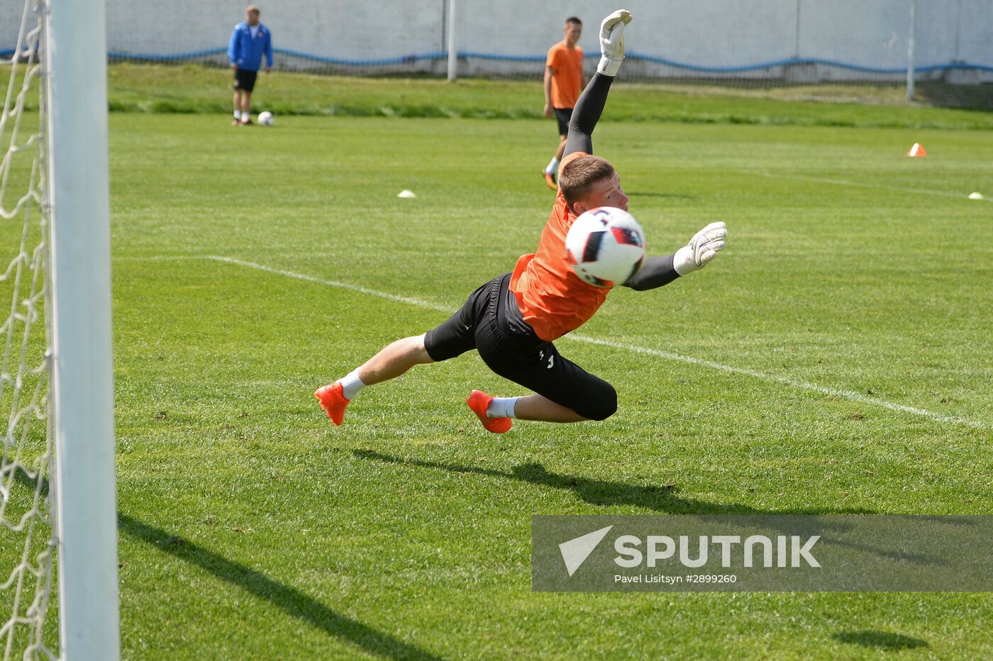 Football. FC Ural training session