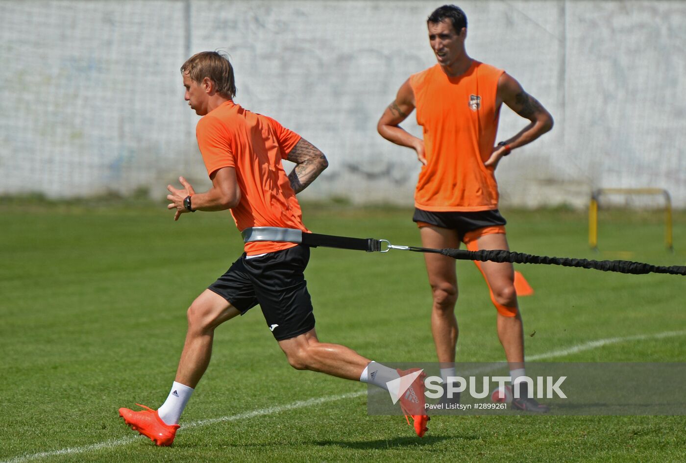 Football. FC Ural training session