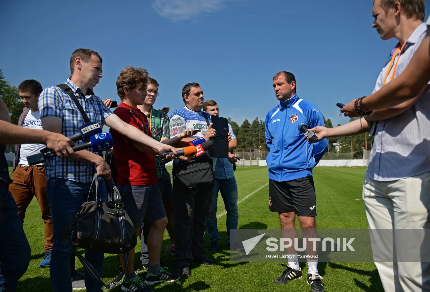 Football. FC Ural training session