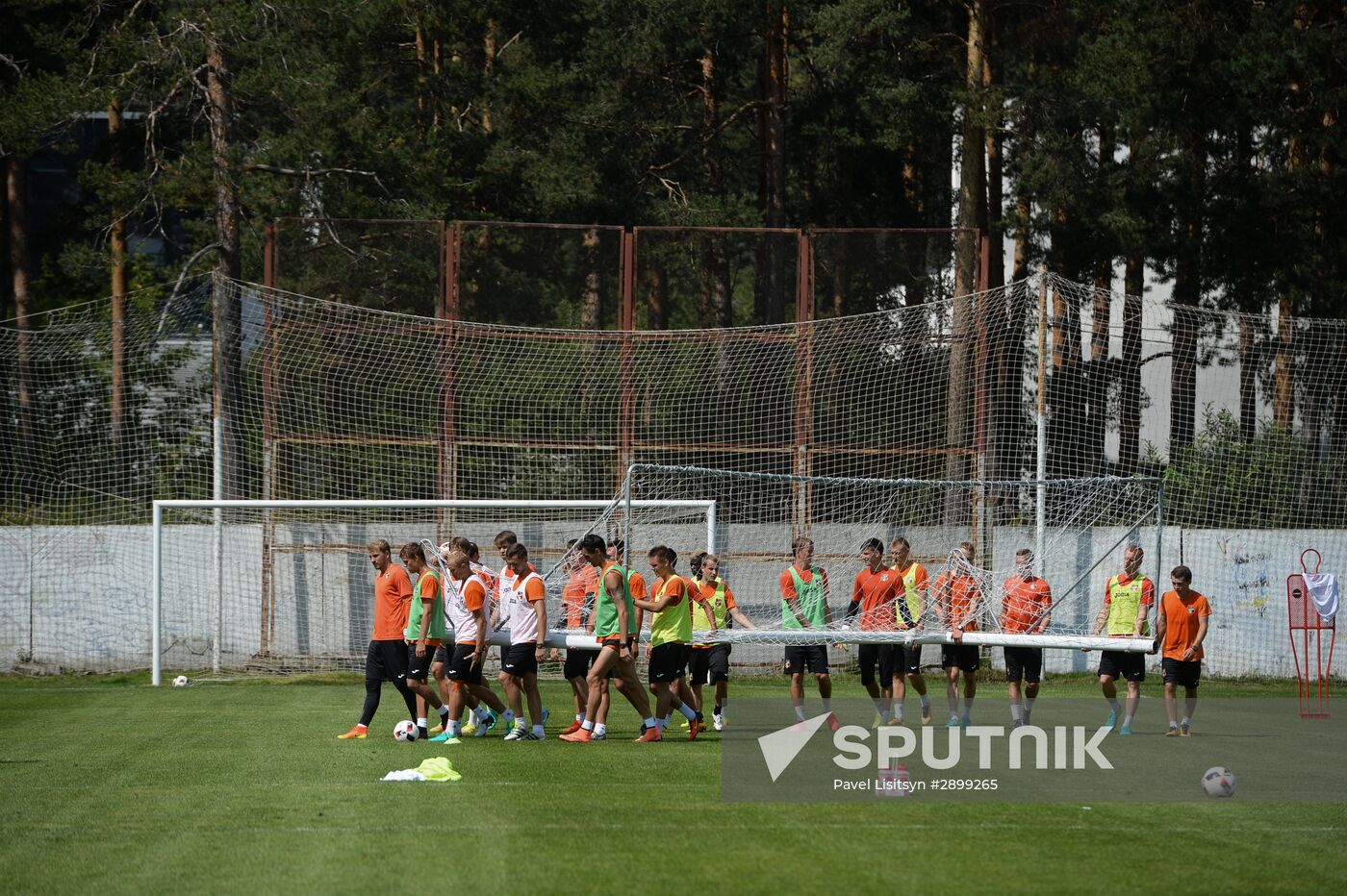 Football. FC Ural training session