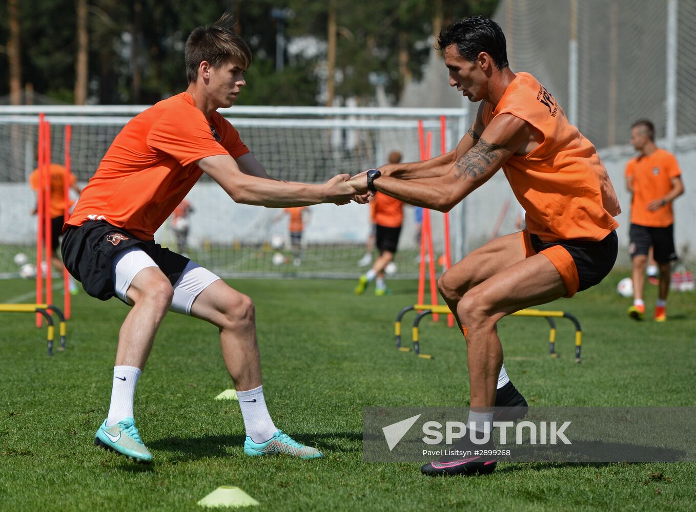 Football. FC Ural training session