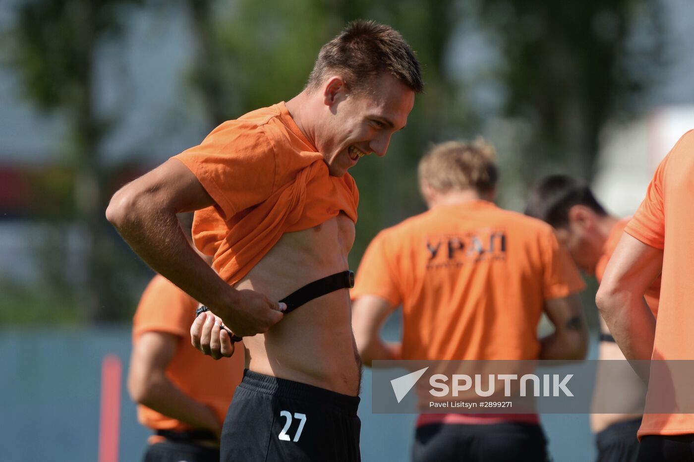 Football. FC Ural training session