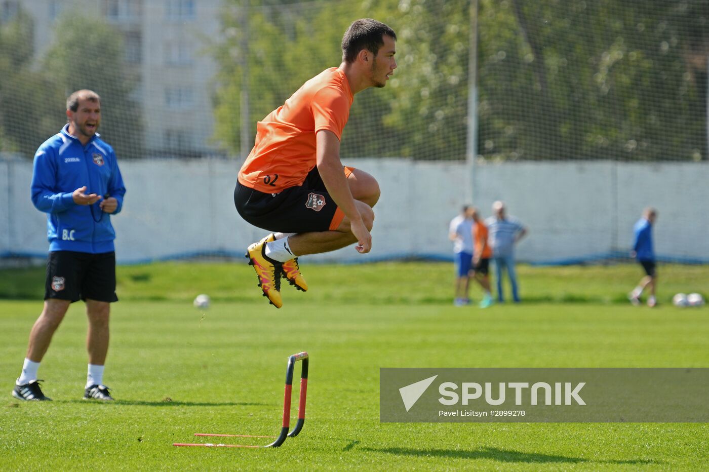 Football. FC Ural training session