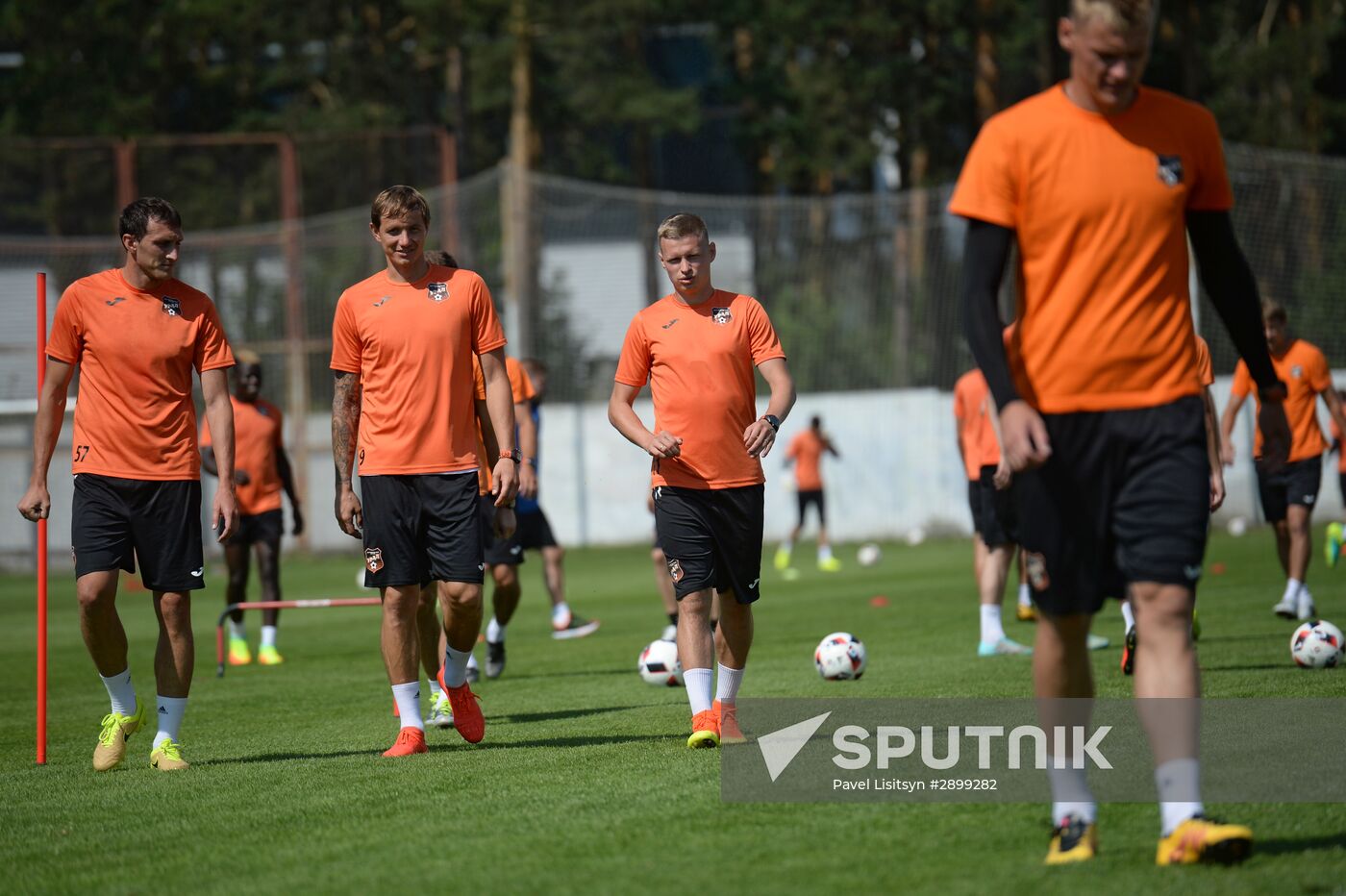 Football. FC Ural training session