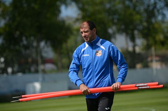 Football. FC Ural training session