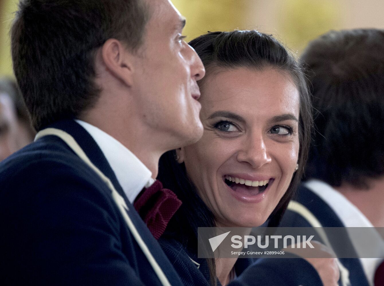 President Vladimir Putin meets with national Olympic team in Kremlin