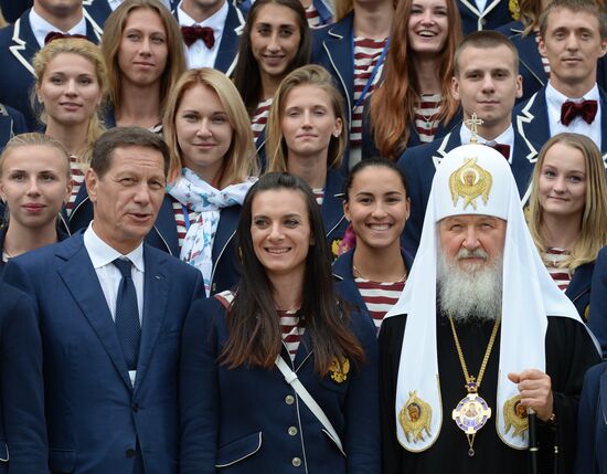 Patriarch Kirill conducts prayer to bless national team for the Olympics