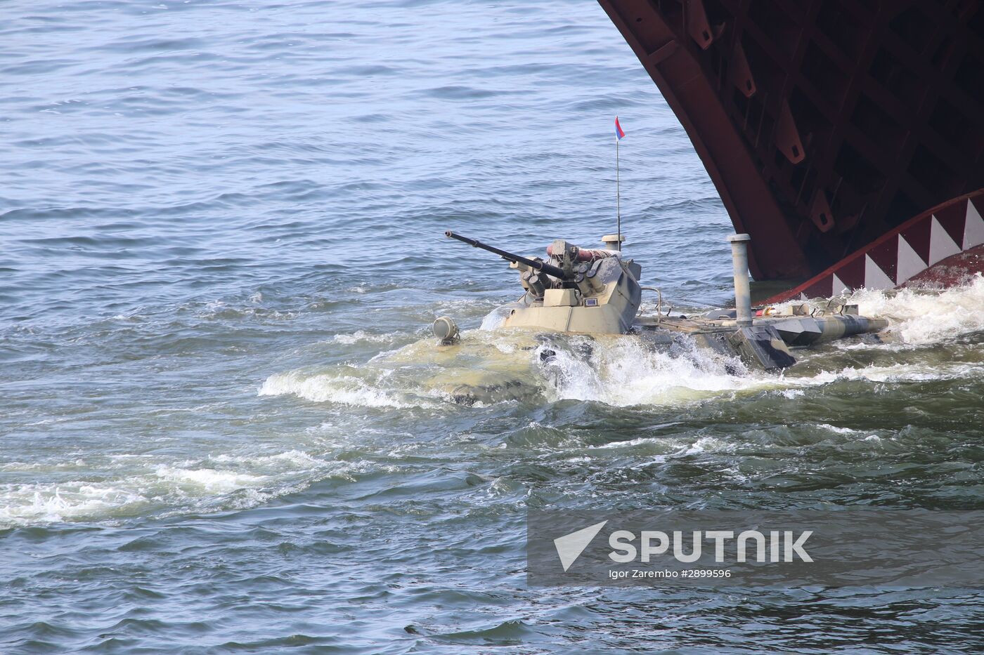 Final rehearsal of parade to mark Russian Navy Day in Baltiysk