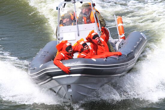 Final rehearsal of parade to mark Russian Navy Day in Baltiysk