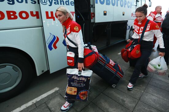 Russian Olympic team departs for Rio de Janeiro