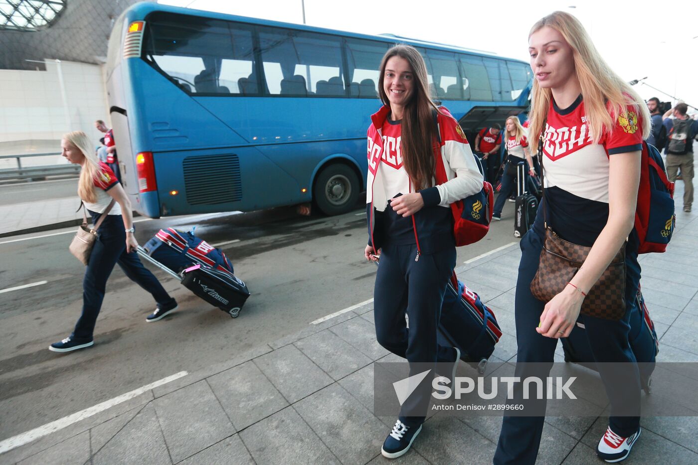 Russian Olympic team departs for Rio de Janeiro