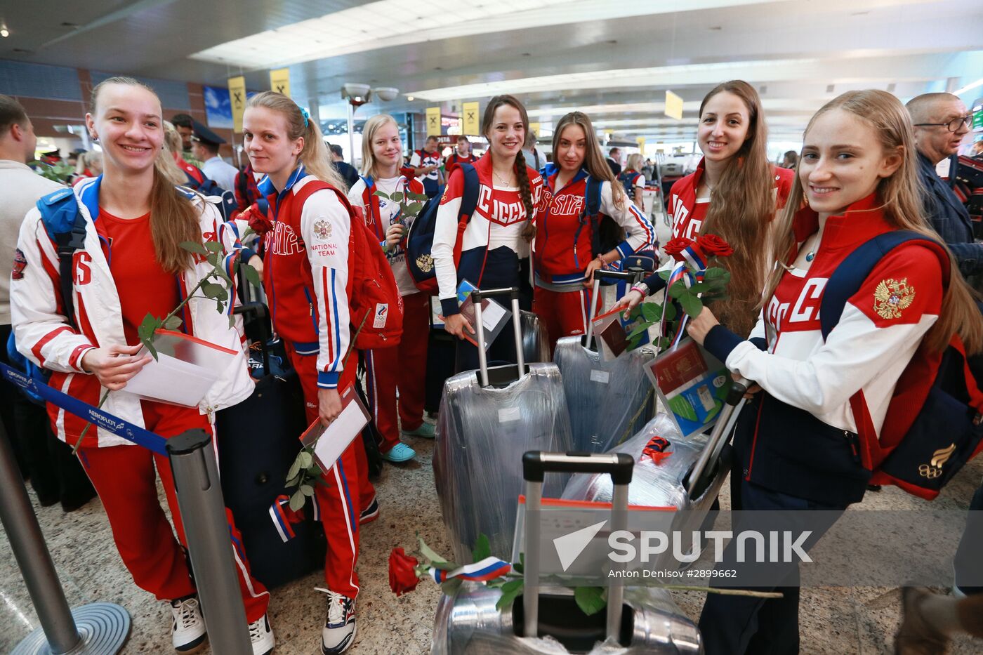 Russian Olympic team departs for Rio de Janeiro