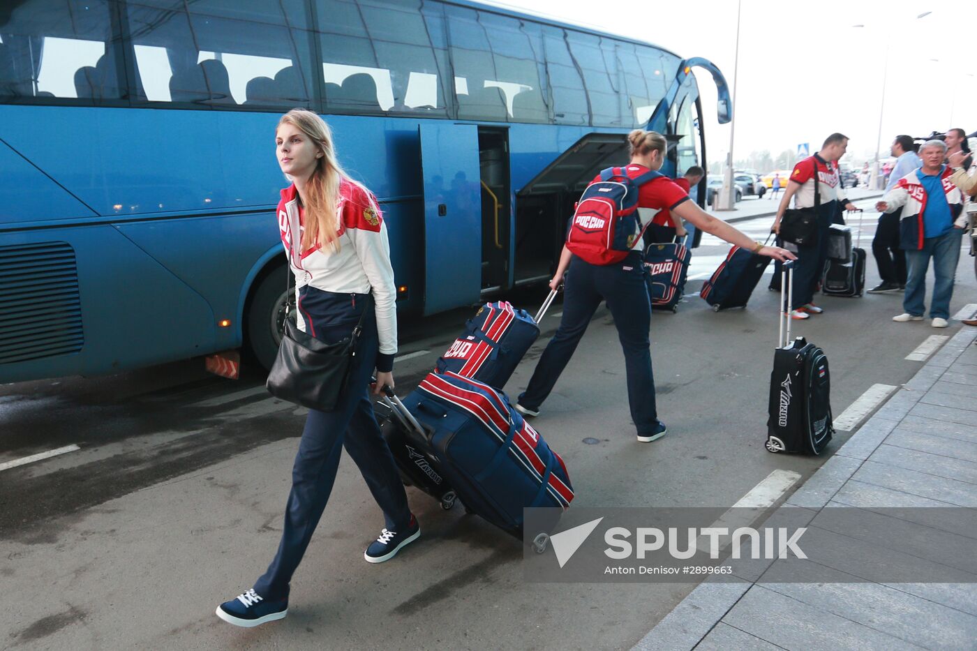 Russian Olympic team departs for Rio de Janeiro