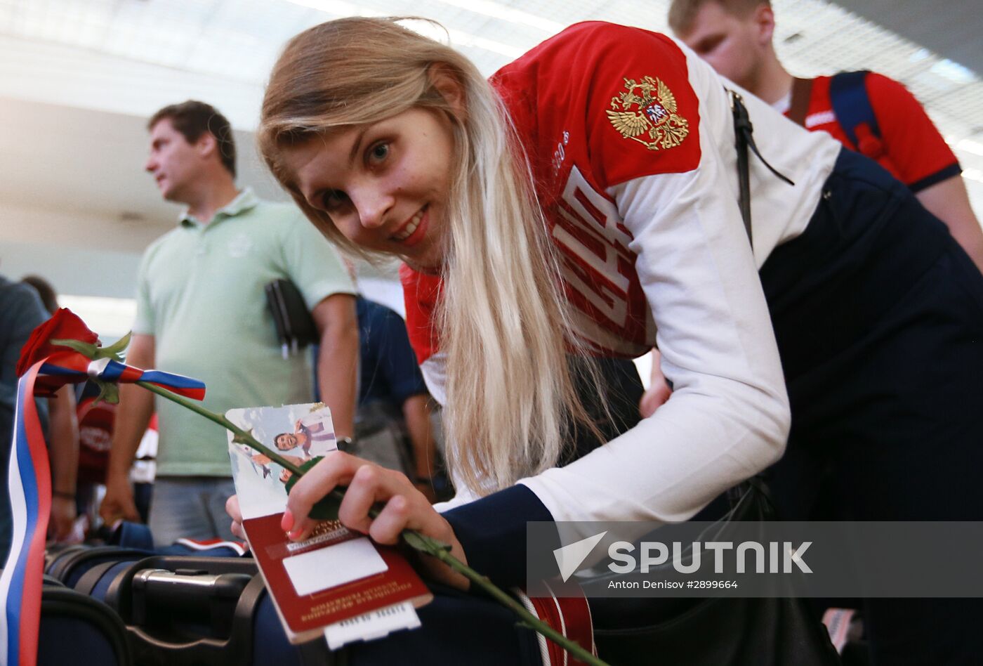 Russian Olympic team departs for Rio de Janeiro