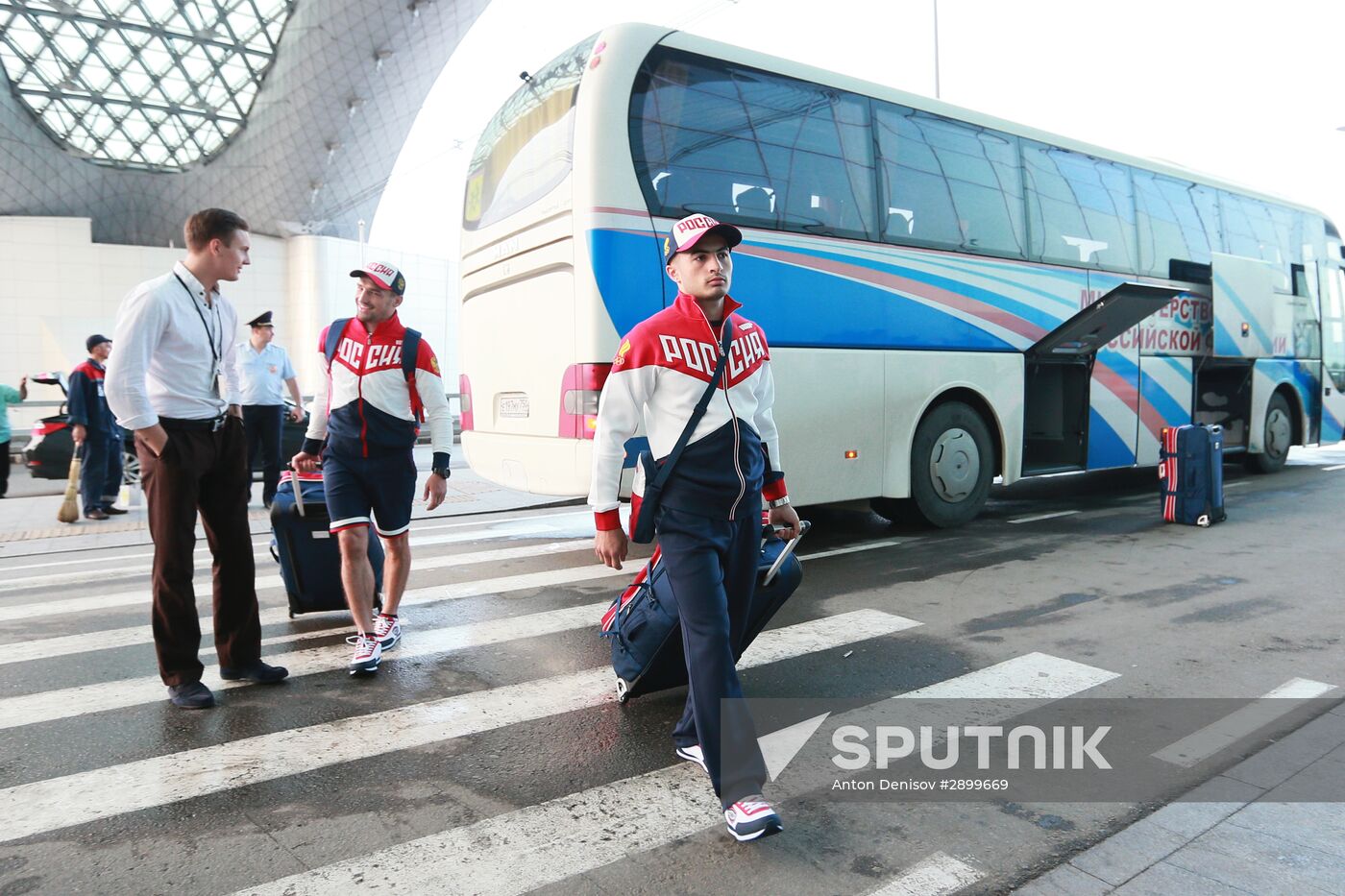 Russian Olympic team departs for Rio de Janeiro