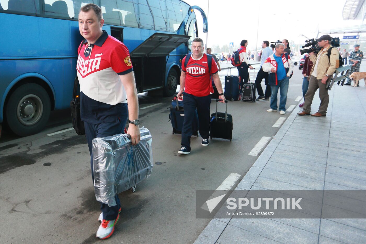 Russian Olympic team departs for Rio de Janeiro
