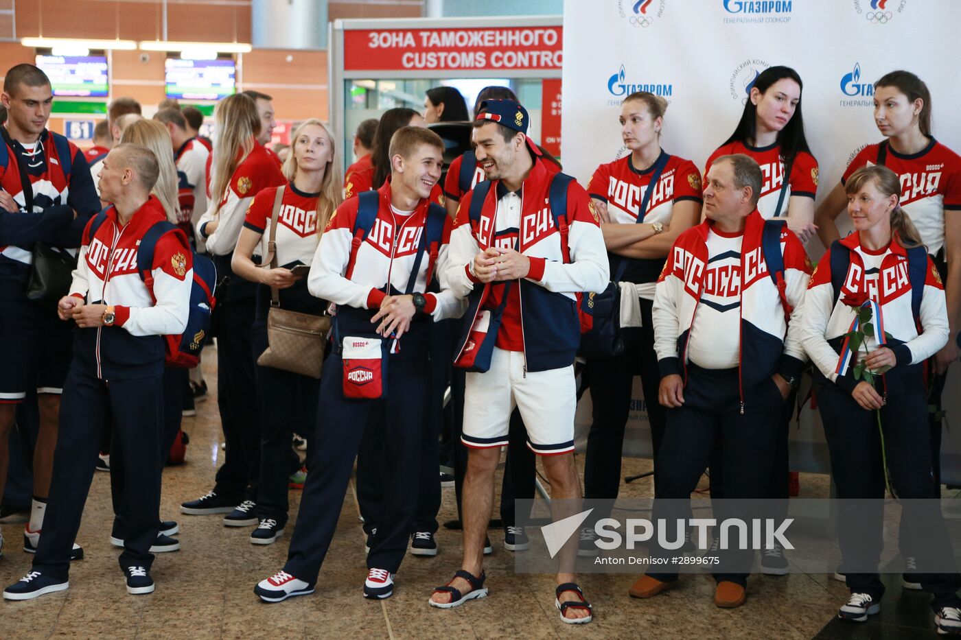 Russian Olympic team departs for Rio de Janeiro