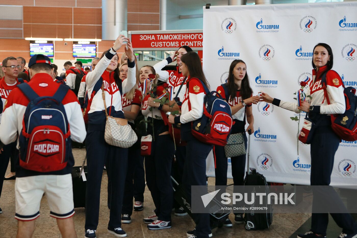 Russian Olympic team departs for Rio de Janeiro