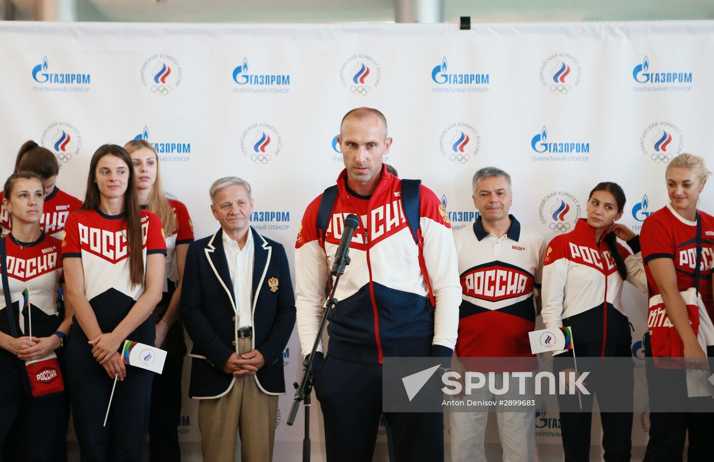 Russian Olympic team departs for Rio de Janeiro
