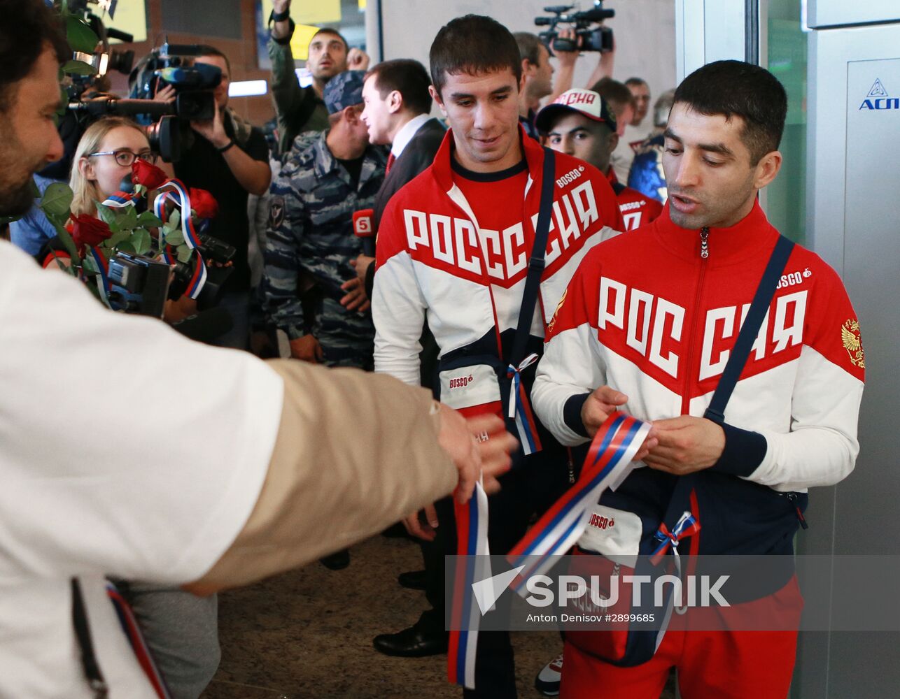 Russian Olympic team departs for Rio de Janeiro
