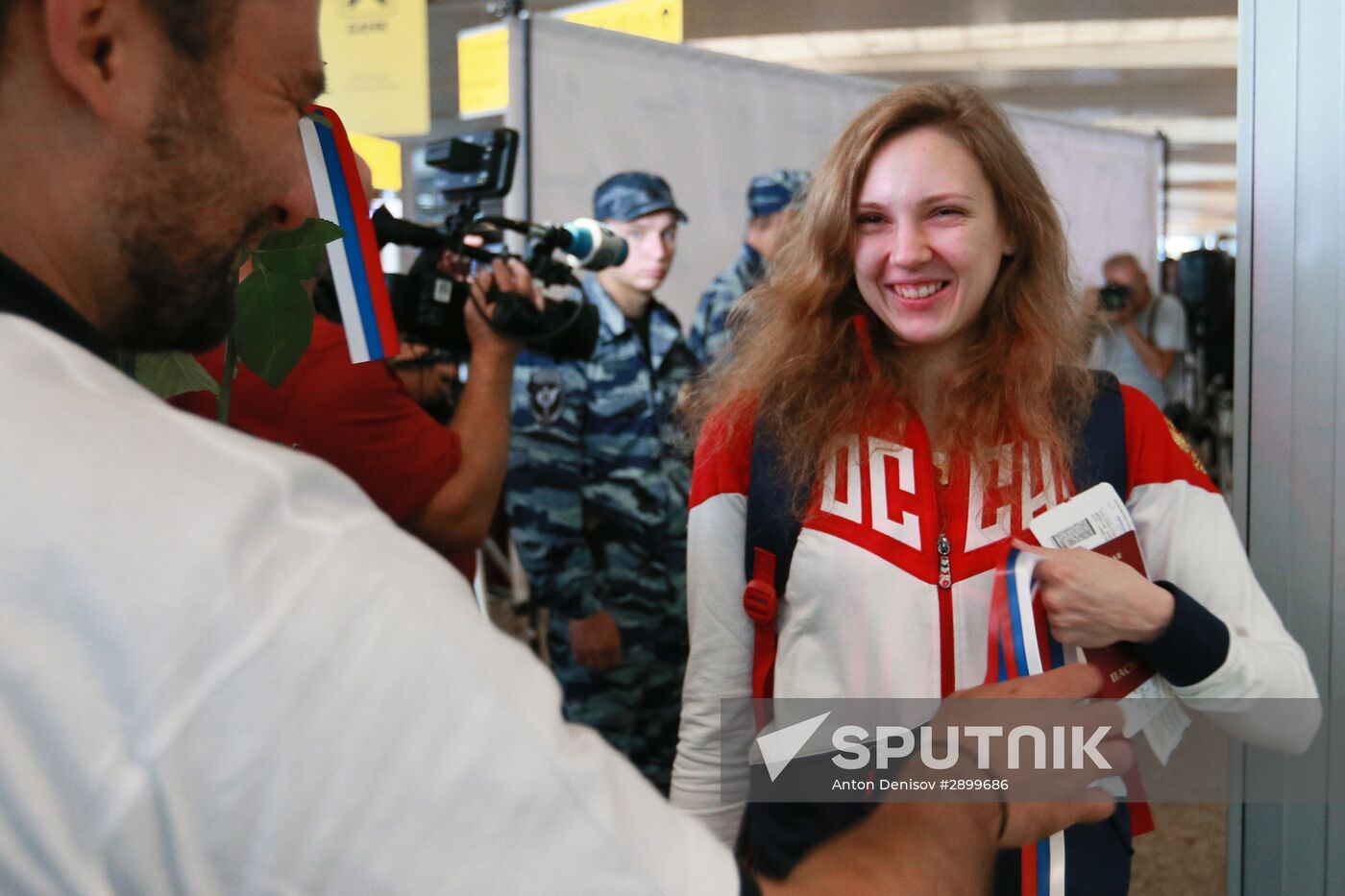 Russian Olympic team departs for Rio de Janeiro