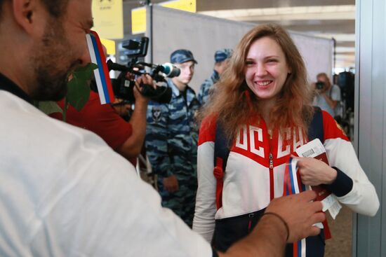 Russian Olympic team departs for Rio de Janeiro