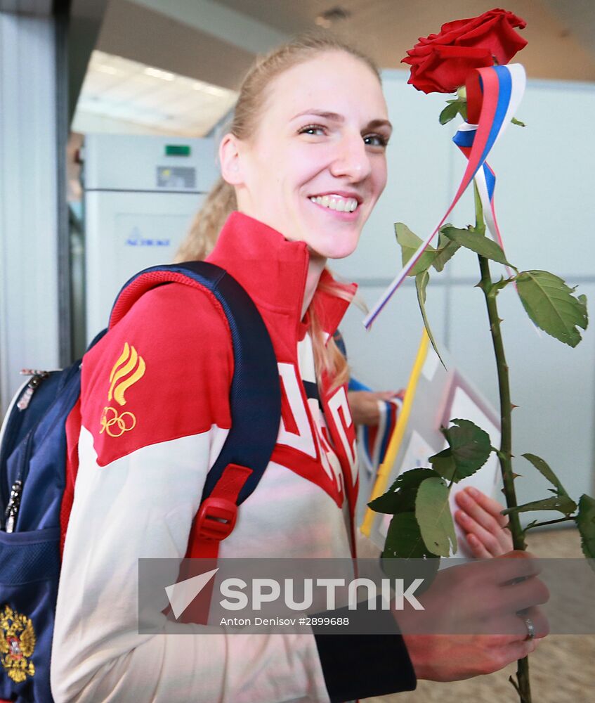 Russian Olympic team departs for Rio de Janeiro