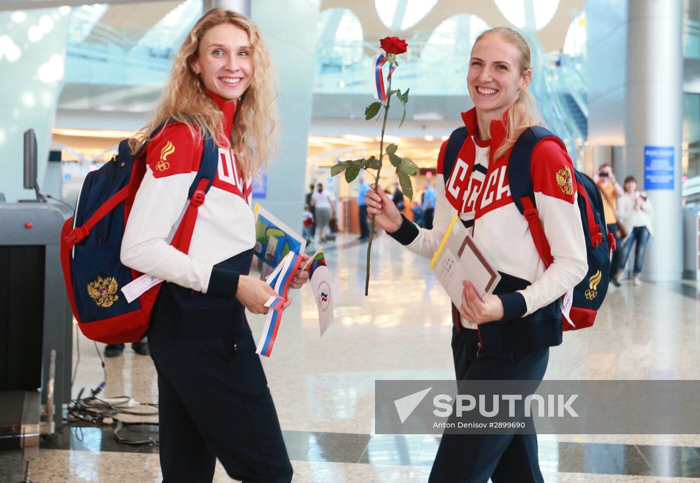 Russian Olympic team departs for Rio de Janeiro
