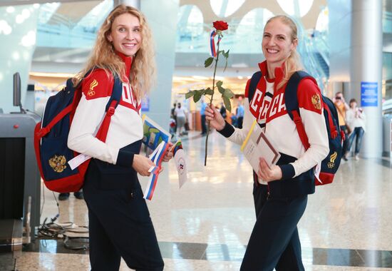 Russian Olympic team departs for Rio de Janeiro