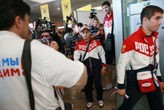 Russian Olympic team departs for Rio de Janeiro