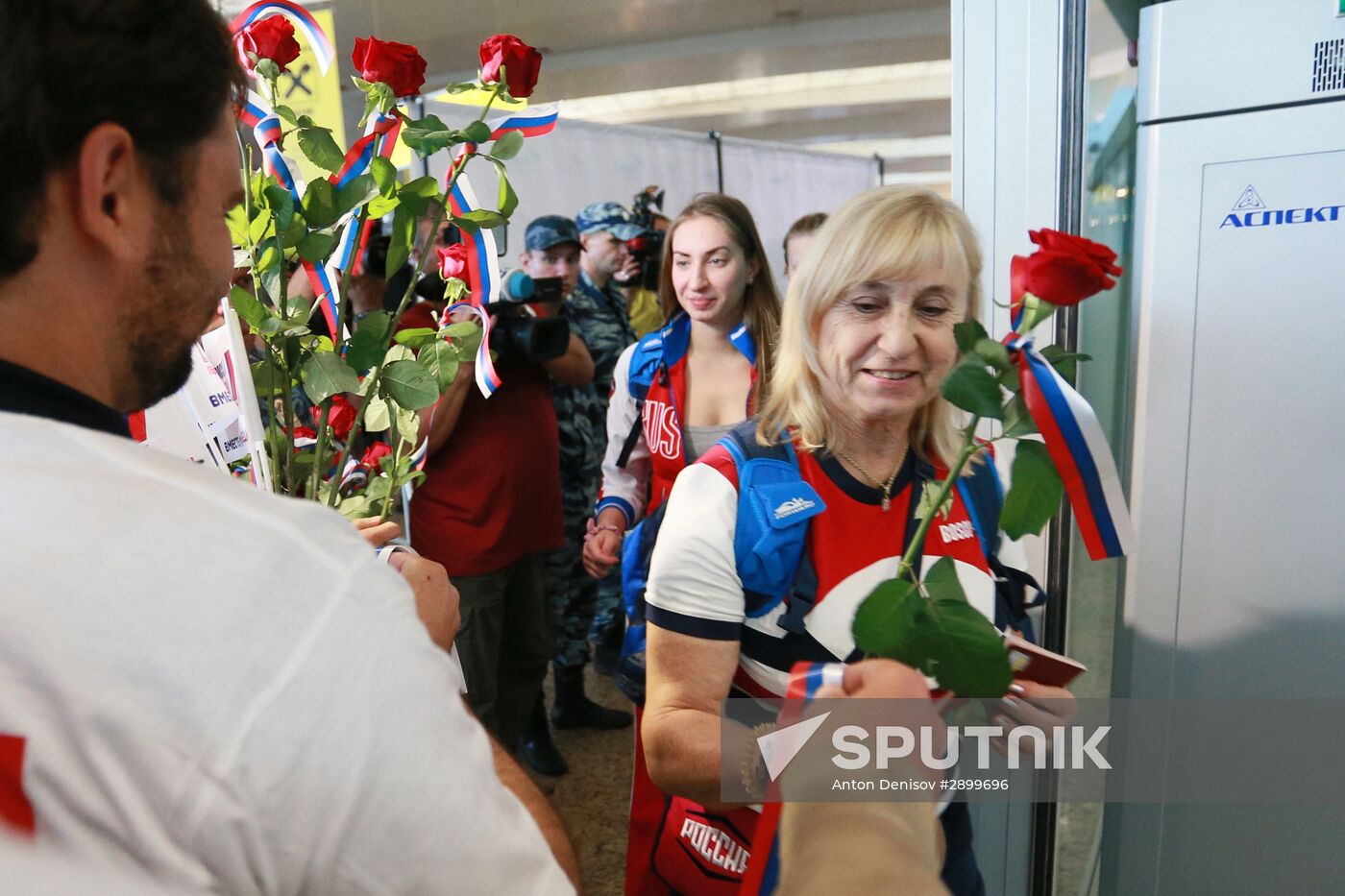 Russian Olympic team departs for Rio de Janeiro