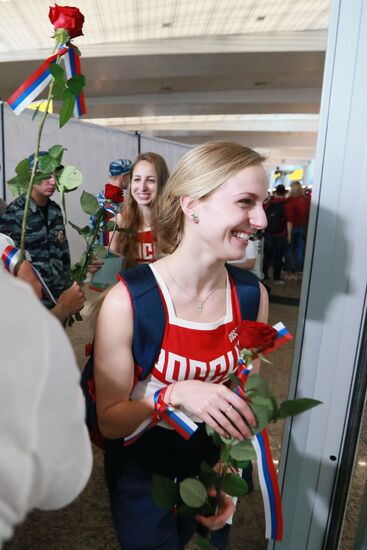 Russian Olympic team departs for Rio de Janeiro