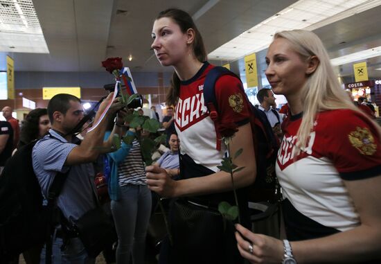 Russian Olympic team departs for Rio de Janeiro