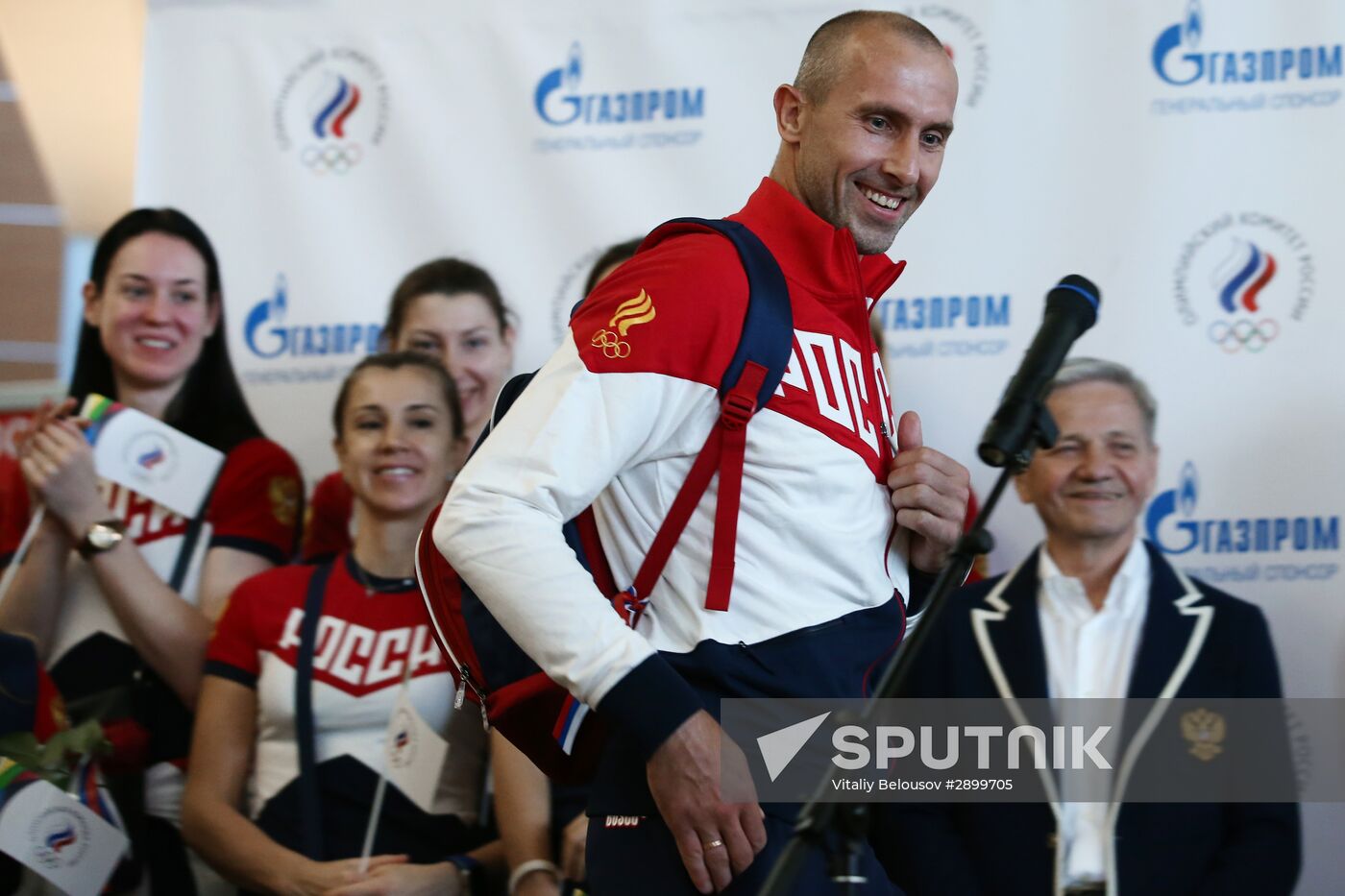 Russian Olympic team departs for Rio de Janeiro