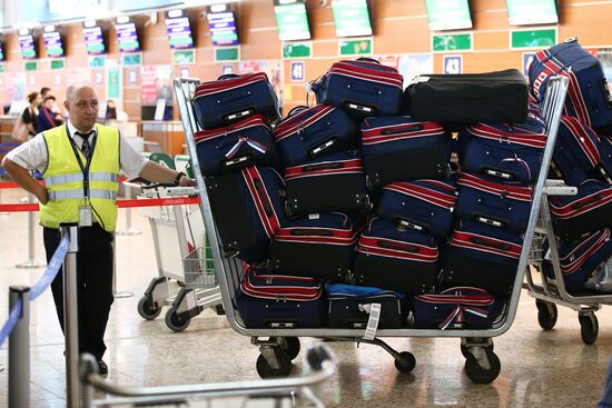Russian Olympic team departs for Rio de Janeiro