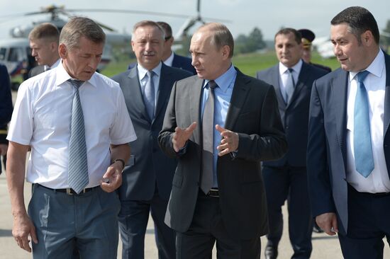 Russian President Vladimir Putin's working trip to Tver Region