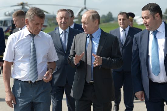 Russian President Vladimir Putin's working trip to Tver Region