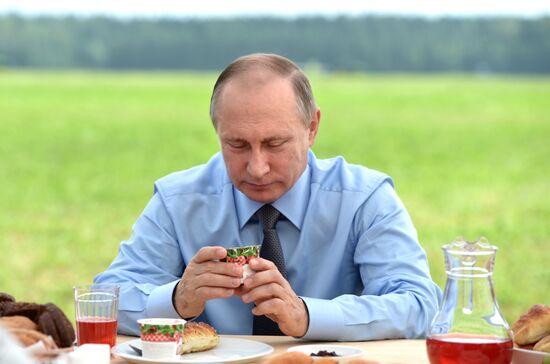Russian President Vladimir Putin's working trip to Tver Region