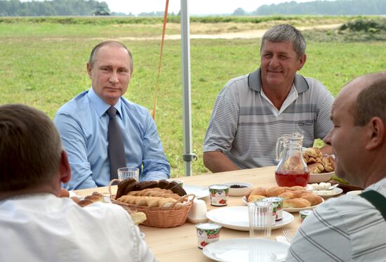 Russian President Vladimir Putin's working trip to Tver Region