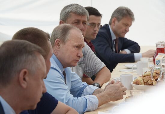 Russian President Vladimir Putin's working trip to Tver Region