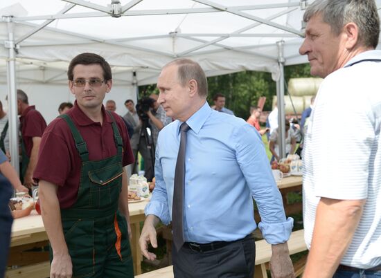 Russian President Vladimir Putin's working trip to Tver Region